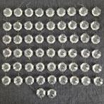 56 grote pegels diamanten kroonluchter onderdelen, Ophalen of Verzenden, Gebruikt, Glas