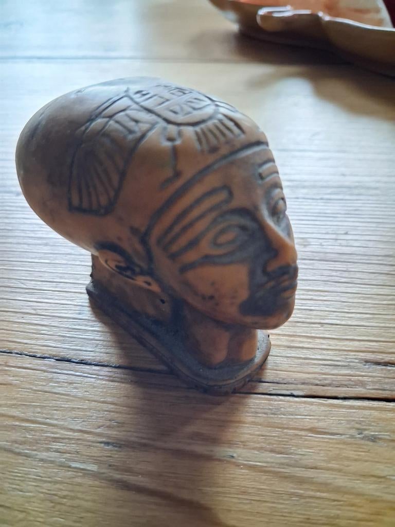Vintage Egyptische Nefertiti Hoofd Decoratie, Ophalen of Verzenden