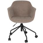 3x Zuiver Junzo Rib Grey bureaustoel / nieuw €228 per stuk, Huis en Inrichting, Ophalen, Gebruikt, Beige, Bureaustoel