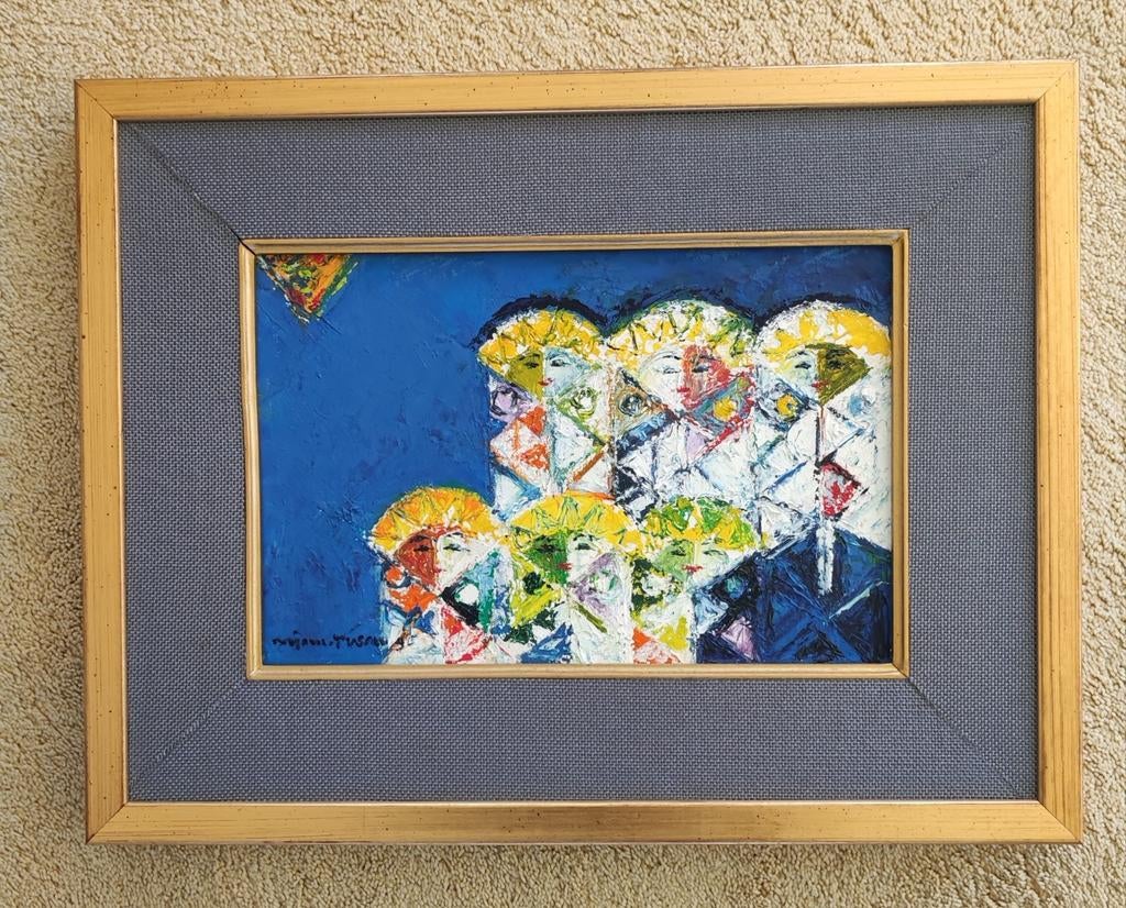 Balinees olieverfschilderij, Ophalen of Verzenden