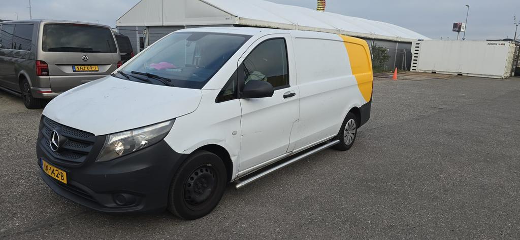 Mercedes-Benz Vito lang 1.6 CDI 65KW 2015, Auto's, Stof, 4 cilinders, Wit, Grijs