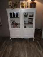 Queen Ann Kast - Crèmewit Vitrinekast, Ophalen, Gebruikt