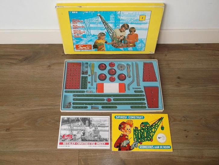 Vintage Metaal Constructie Semsi Speel Set, Verzamelen, Speelgoed, Gebruikt, Ophalen of Verzenden
