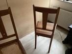 Twee art deco houten stoeltjes, Huis en Inrichting, Stoelen, Ophalen, Gebruikt, Bruin, Twee