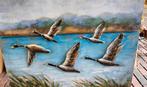 VLIEGENDE EENDEN / 3D / METAAL / SCHILDERIJ / OPRUIMING, Nieuw, Info@huisentuindecoratiemarie.nl, Huis en tuin decoratie marie