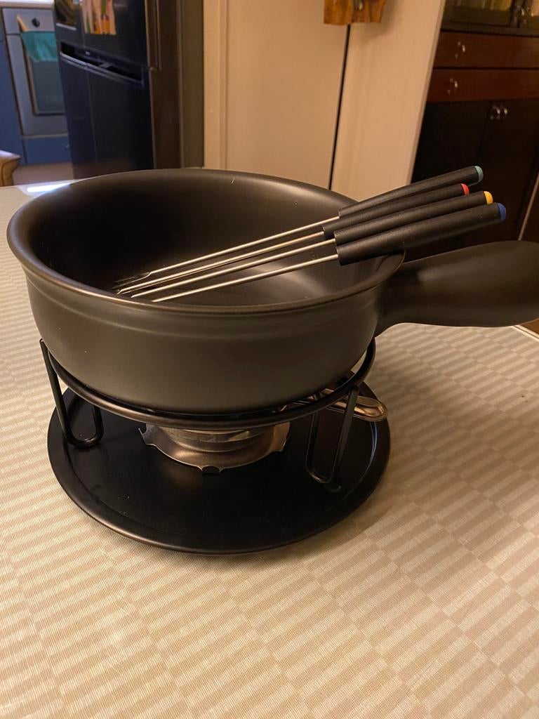 Kaasfondue complete set, Ophalen, Zo goed als nieuw, Fondueset