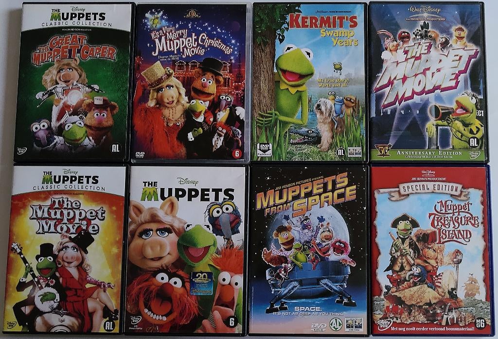 Film-Serie *** MUPPETS *** 8 stuks Walt Disney, Alle leeftijden, Ophalen of Verzenden, Zo goed als nieuw
