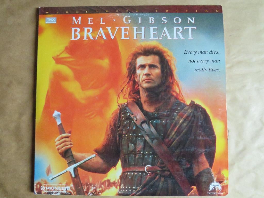 Braveheart laserdisc, Cd's en Dvd's, Vanaf 16 jaar, Ophalen of Verzenden, Gebruikt
