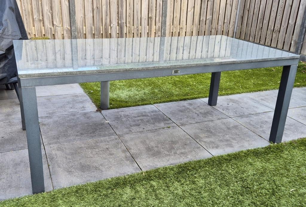 Tuintafel Bois le duc 6 persoons, Tuin en Terras, Ophalen, Gebruikt, 6 zitplaatsen, Aluminium