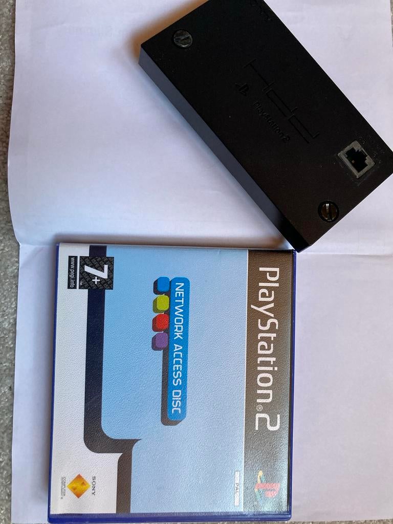PlayStation 2 Network Access Disc & Netwerk Adapter, Spelcomputers en Games, Online, Gebruikt, Overige genres, 1 speler