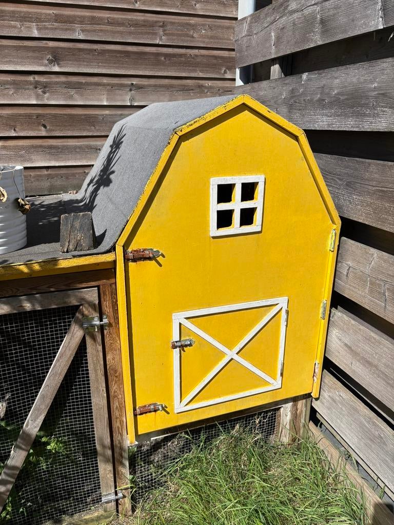 Konijnenhok met Ren. Gratis af te halen, Dieren en Toebehoren, Ophalen, 90 cm of meer, Konijn, Hok