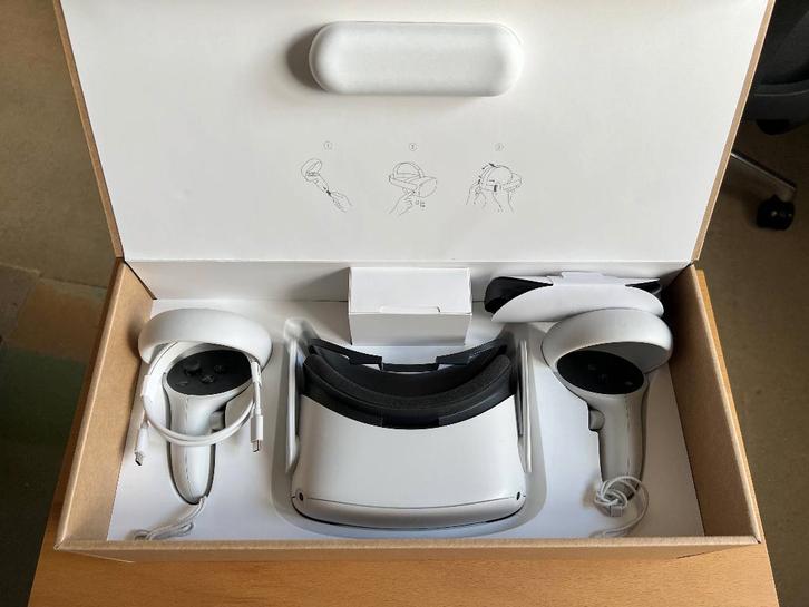 Meta Quest 2 VR Bril (256GB), Spelcomputers en Games, Virtual Reality, Zo goed als nieuw, Overige platformen, VR-bril, Verzenden