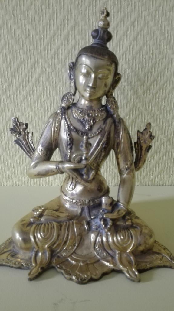 oud chinese bronze buddha verguld, Ophalen