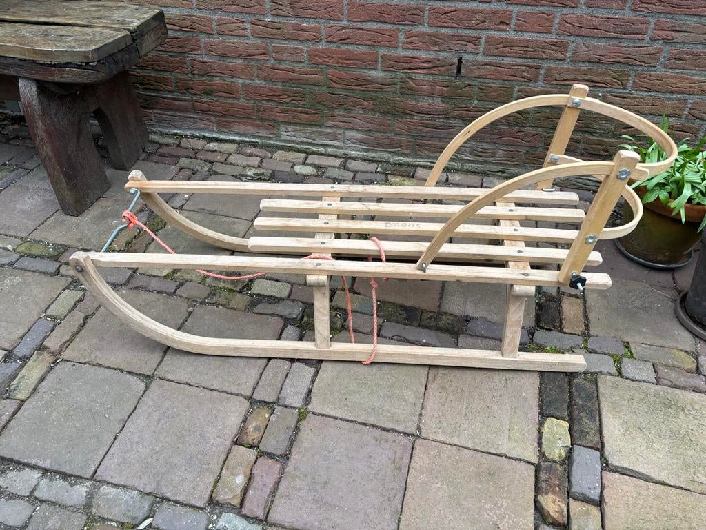 Slee Davos - Hout met afneembare rugleuning, Ophalen, Rugleuning, Gebruikt, Hout