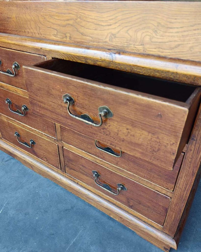 Antieke eikenhouten ladekast | Vakkenkast | Buffetkast #7716, Niet ingevuld, Gebruikt, 200 cm of meer, 150 tot 200 cm