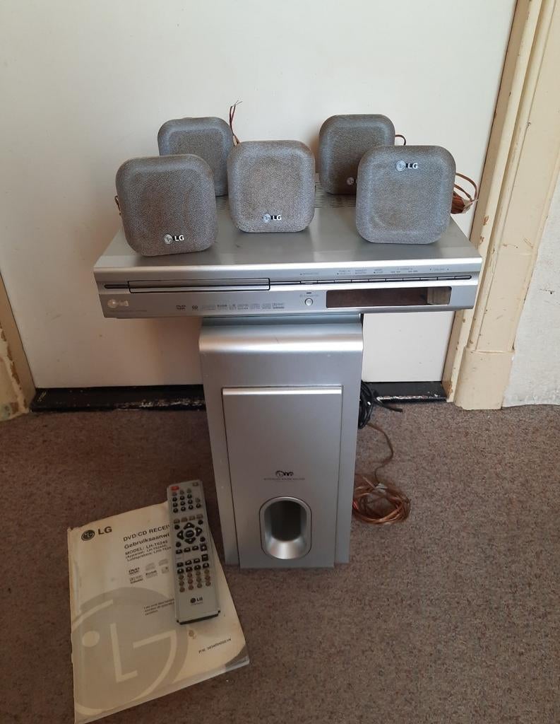 LG dvd/cd/radio receiver compleet, Audio, Tv en Foto, Home Cinema-sets, Ophalen, 70 watt of meer, Overige merken