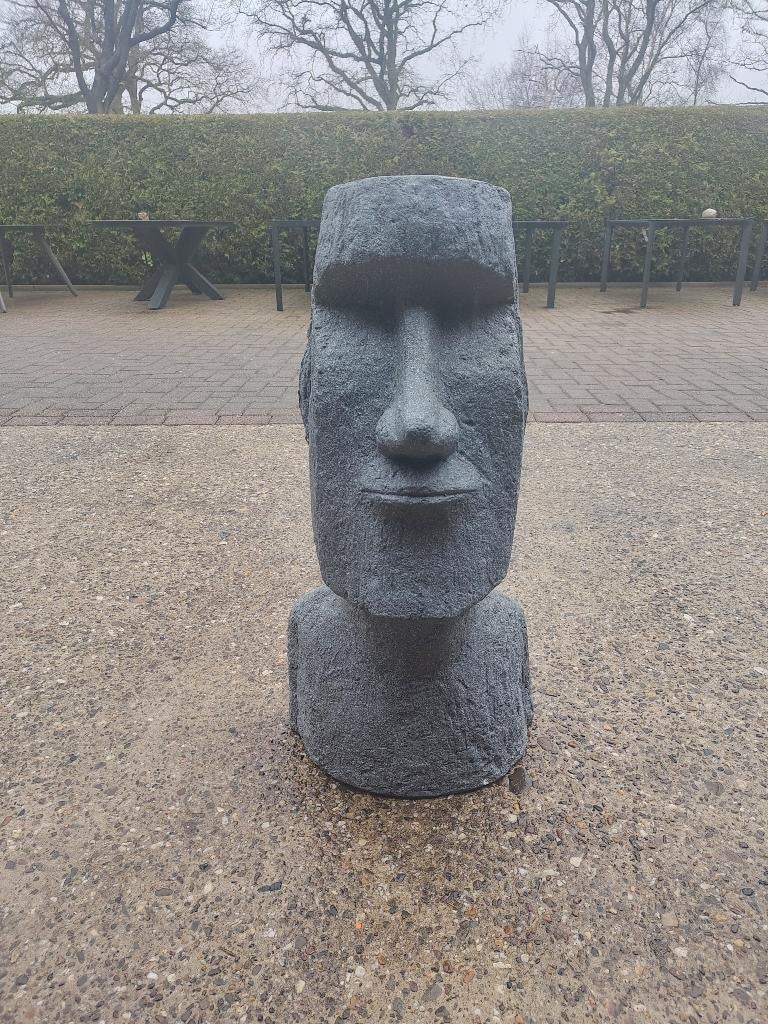 Paaseiland hoofd figuur, Tuin en Terras, Tuinbeelden, Ophalen, Zo goed als nieuw, Kunststof, Overige typen