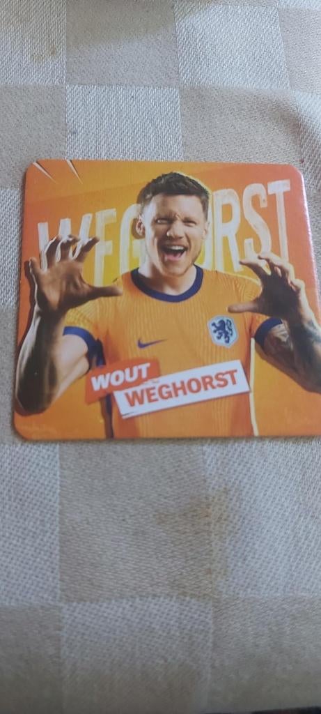 voetbal plaatje EK 2024 Albert Heijn Wout Weghorst nr 60, Ophalen of Verzenden, Nieuw, Overige binnenlandse clubs, Poster, Plaatje of Sticker