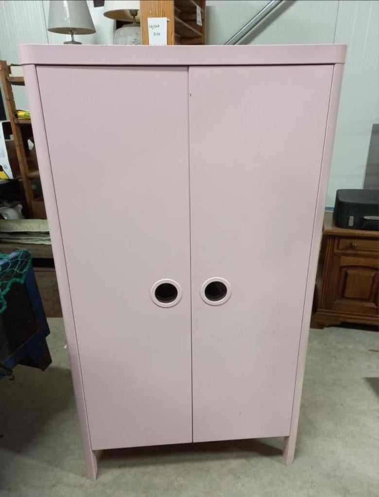 Roze kast 140x80x52 cm - Kinderkamer/Opbergkast, Huis en Inrichting, Kasten | Kledingkasten, Ophalen, Met deur(en), Gebruikt, 100 tot 150 cm