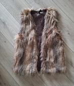 H&M faux fur gilet bruin dames XS 34 bodywarmer bontlook, Kleding | Dames, H&M, Bruin, Ophalen of Verzenden, Zo goed als nieuw