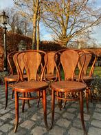 5 authentieke Thonet stoelen 1920 ontwerp Josef Hoffmann, Ophalen, Gebruikt, Bruin, Thonet