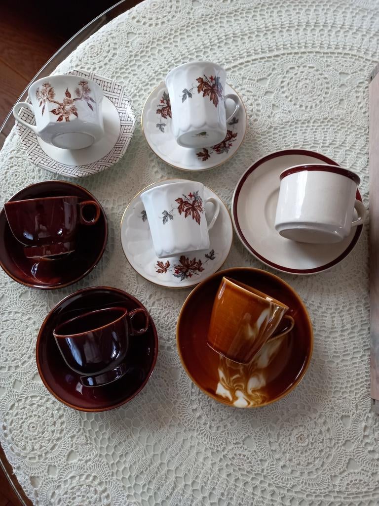 Stoere kop en schotel in, Ophalen of Verzenden