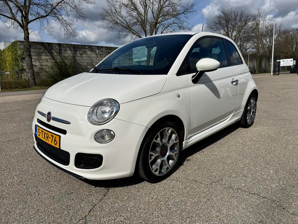 Fiat 500 0.9 80pk Twinair Turbo 2014 Wit, Auto's, Voorwielaandrijving, Leder en Stof, Origineel Nederlands, Handgeschakeld