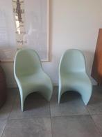 2 Vitra Panton stoelen mintgroen, Ophalen of Verzenden, Zo goed als nieuw, Overige kleuren, Twee