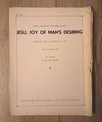 Bladmuziek voor orgel J.S. Bach, Jan van Weelden, Ophalen of Verzenden, Gebruikt, Religie en Gospel, Orgel