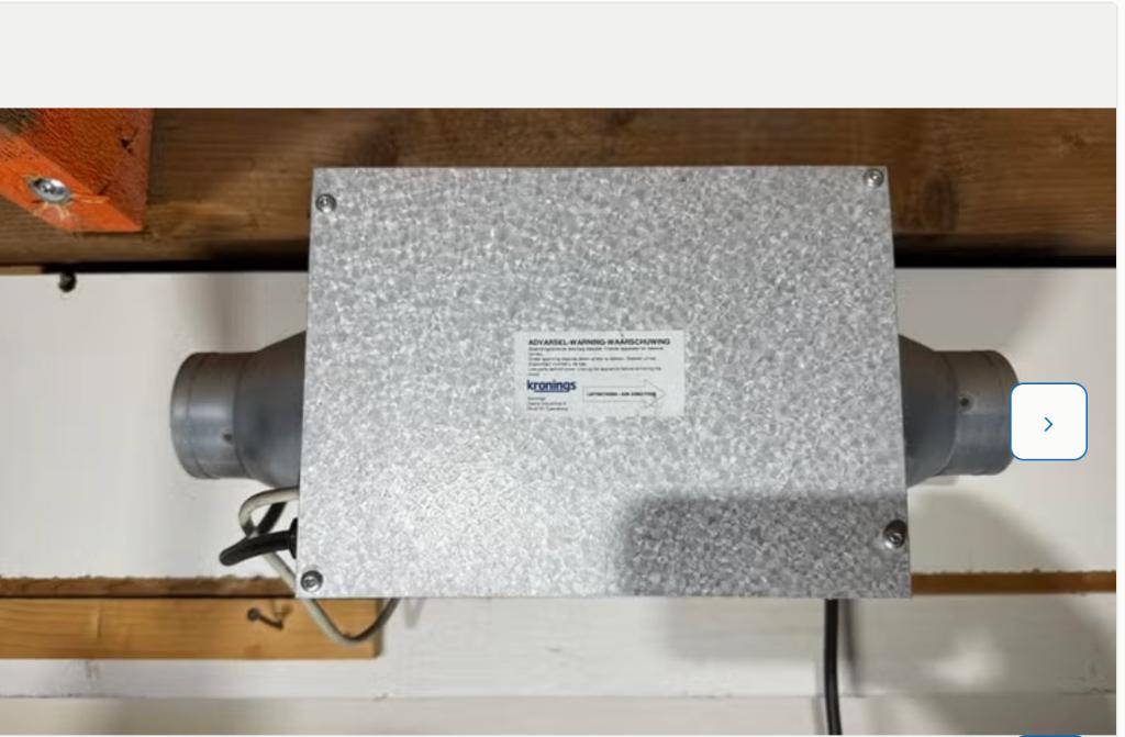Kronings heteluchtverwarming Heat 1500W, Overige soorten, Elektrisch, Ophalen of Verzenden, Zo goed als nieuw