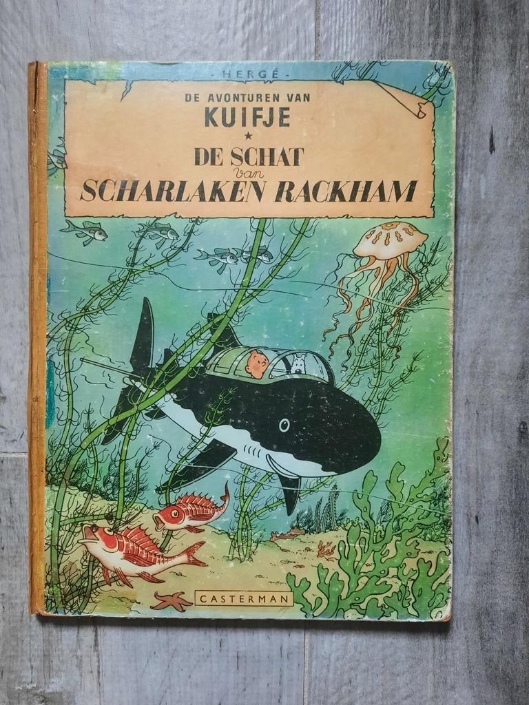 Kuifje HC De schat van scharlaken rackham reeks 1946-1960, Boeken, Gelezen, Eén stripboek, Ophalen of Verzenden, Hergé