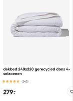 DE LAATSTE Nieuw Hema 4-seiz dons dekbed 240x220, Wit, Ophalen of Verzenden, Deken of Dekbed, Nieuw