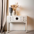 Nieuwe Vintage Chinese sidetable in white Elmwood 100 cm, Huis en Inrichting, Ophalen, Pietseweg 13A Oud Gastel, Info@ptmd.nl
