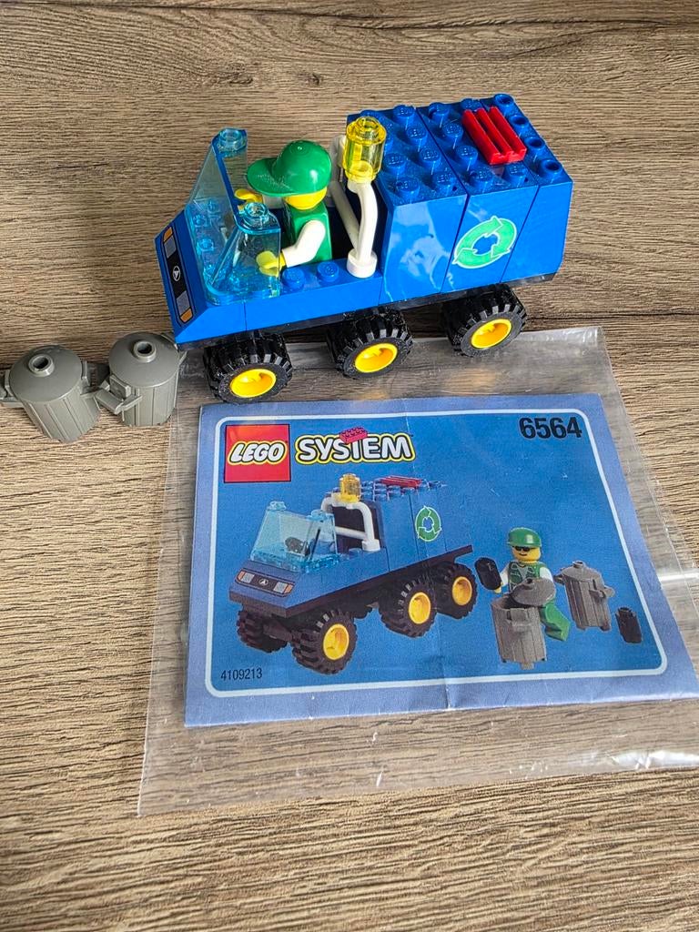 Lego System 6564 Recycle Truck met boekje, Ophalen of Verzenden, Gebruikt, Complete set, Lego