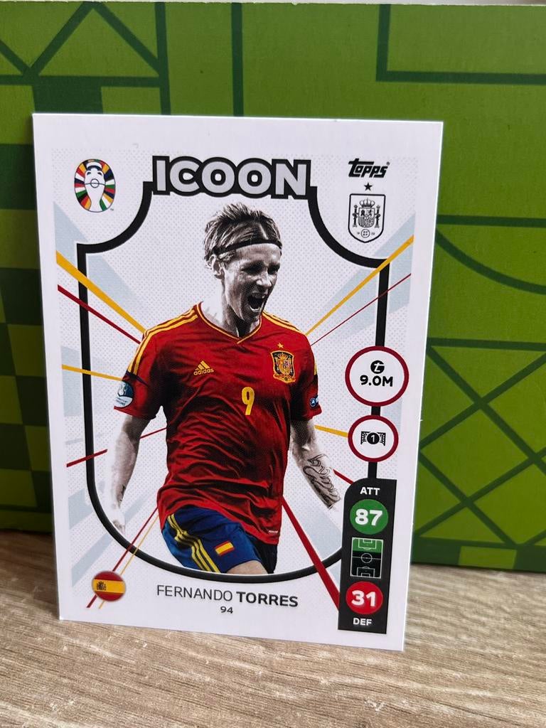 Fernando Torres Icoon kaart Topps Match Attax Euro 2024, Verzamelen, Sportartikelen en Voetbal, Ophalen of Verzenden, Nieuw, Buitenlandse clubs
