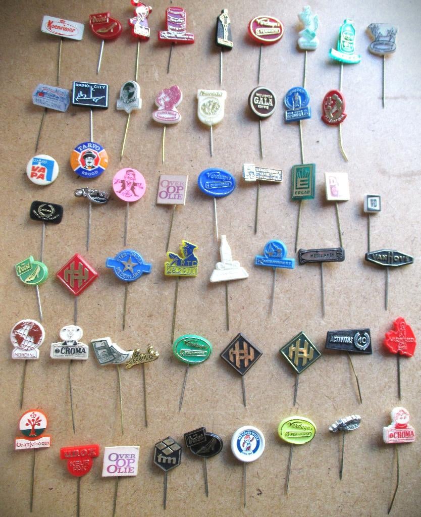 Speldjes jaren 60 en 70~54 x~Reclame~Haren~Vorst~van Hove ea, Verzamelen, Ophalen of Verzenden, Gebruikt, Overige onderwerpen