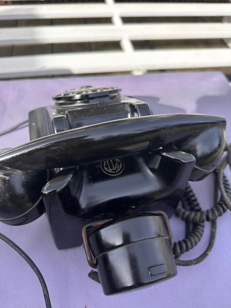 Bakkeliet telefoon met extra spreekstuk, Telecommunicatie, Ophalen of Verzenden, Gebruikt, Met draaischijf