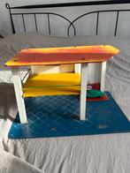 Oude auto garage van hout, Ophalen of Verzenden, Gebruikt