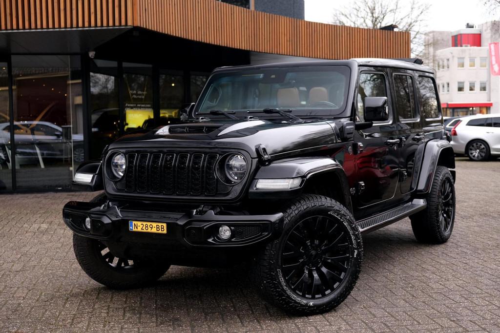 Jeep Wrangler Unlimited 4xe 380 Rubicon BRUTE! Khan velgen A, Auto's, Jeep, Automaat, 4 cilinders, Cabriolet, Vierwielaandrijving
