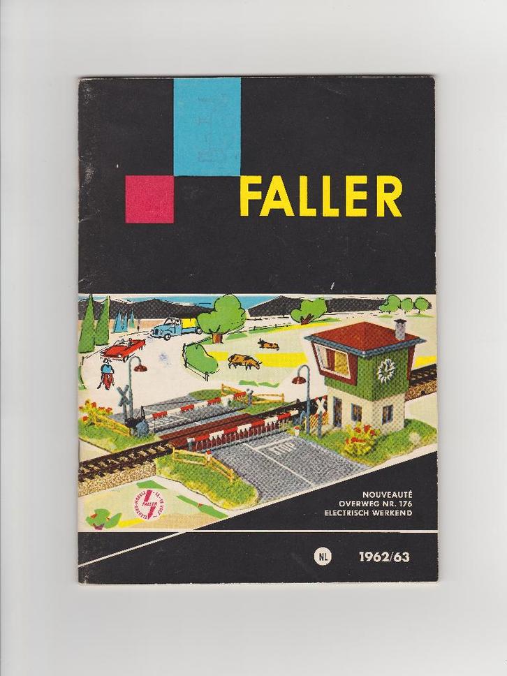 Faller – Catalogus 1962/63 NL, Hobby en Vrije tijd, Modeltreinen | H0, Zo goed als nieuw, Boek, Tijdschrift of Catalogus, Gelijkstroom of Wisselstroom