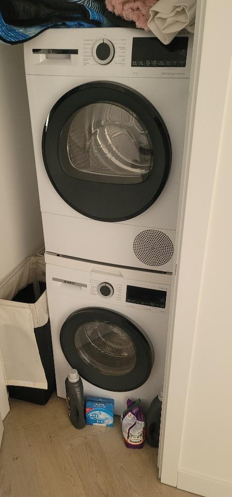 Bosch wasmachine + droger, 10 kg of meer, Ophalen, Zo goed als nieuw, 95 cm of meer