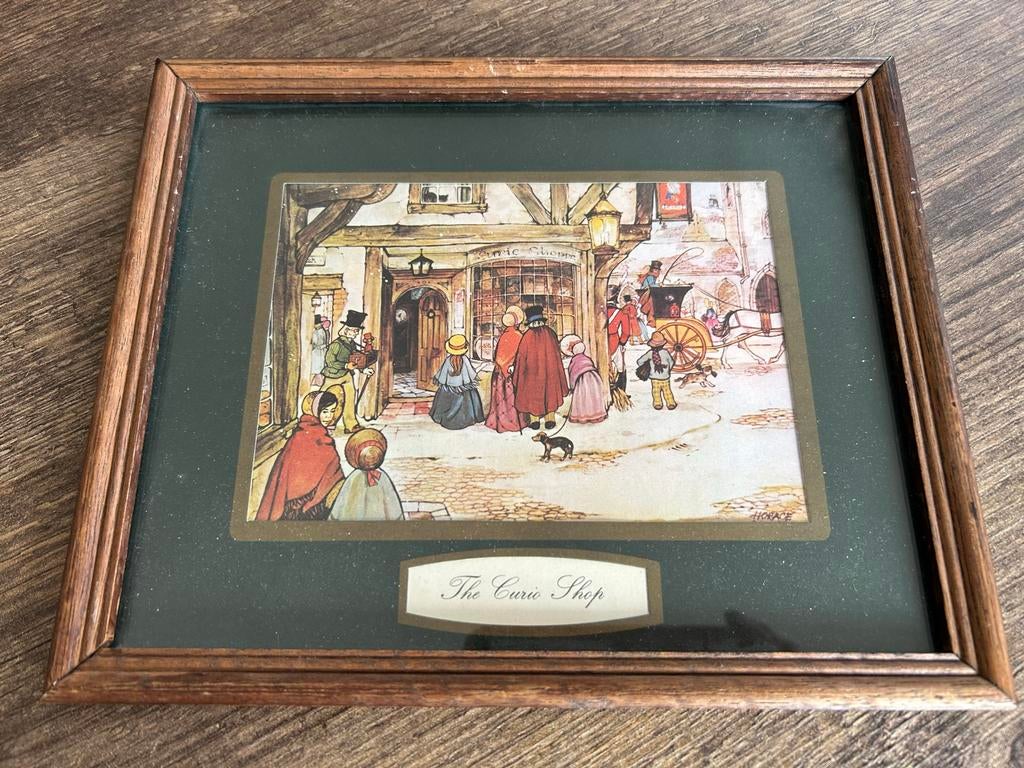2 Vintage Anton Pieck Prenten: The Curie Shop & The Watchmen, Ophalen of Verzenden