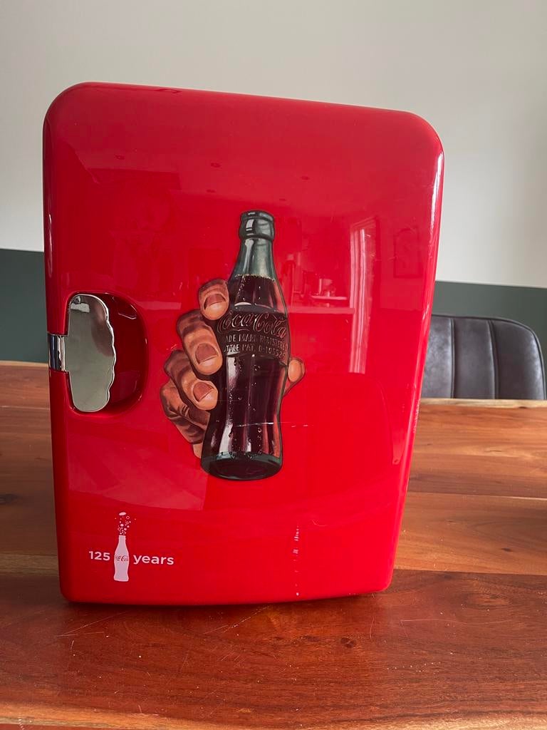 Coca-Cola 125 jr Jubileum Mini Koelkast - Collectors Item, Witgoed en Apparatuur, Ophalen of Verzenden, Minder dan 75 liter, Zonder vriesvak
