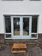Deuren buitendeuren openslaand HR++ glas, Ophalen, Gebruikt, Buitendeur, Hout