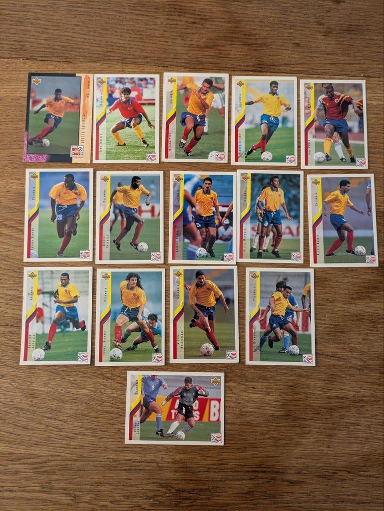 Upper Deck WK '94 Colombia Voetbalplaatjes Collectie, Verzamelen, Sportartikelen en Voetbal, Ophalen of Verzenden, Gebruikt, Buitenlandse clubs
