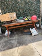 Gratis af te halen: Houten Tafel (opknapper), Ophalen, Gebruikt, Rechthoekig, Hout