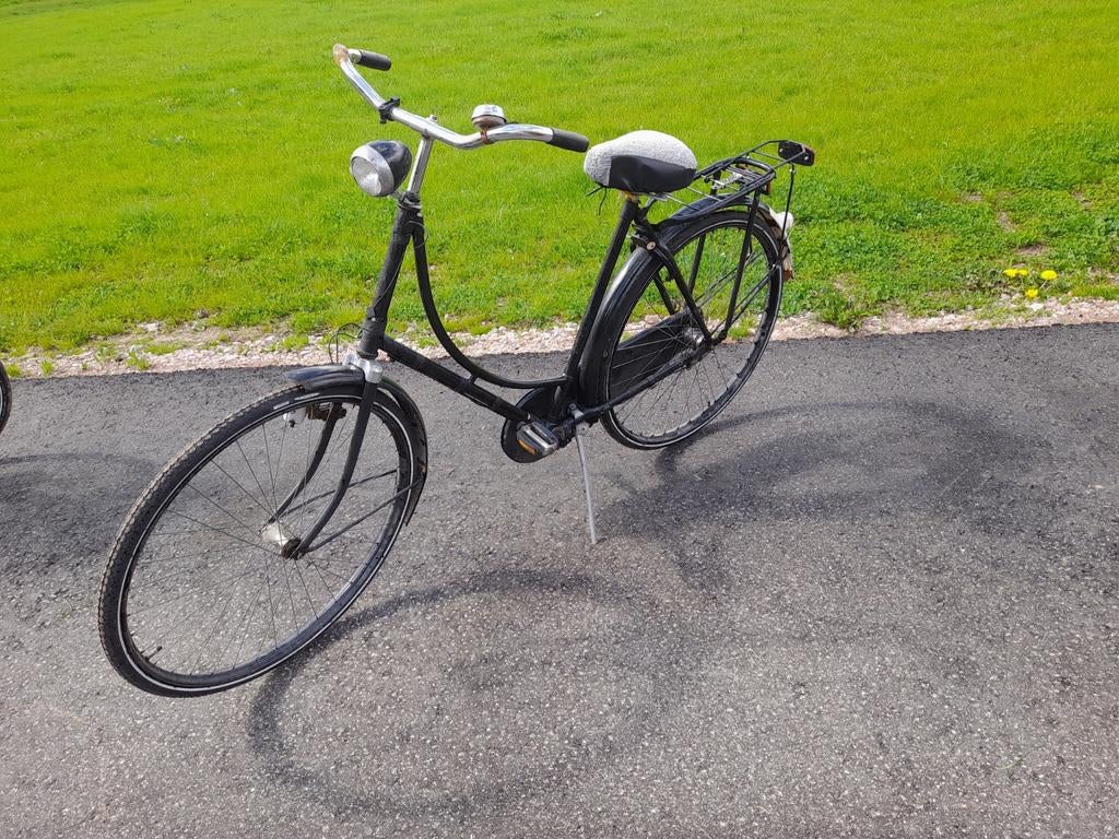 Authentieke zwarte fiets, Fietsen en Brommers, 56 cm of meer, Ophalen, Gebruikt, Gazelle