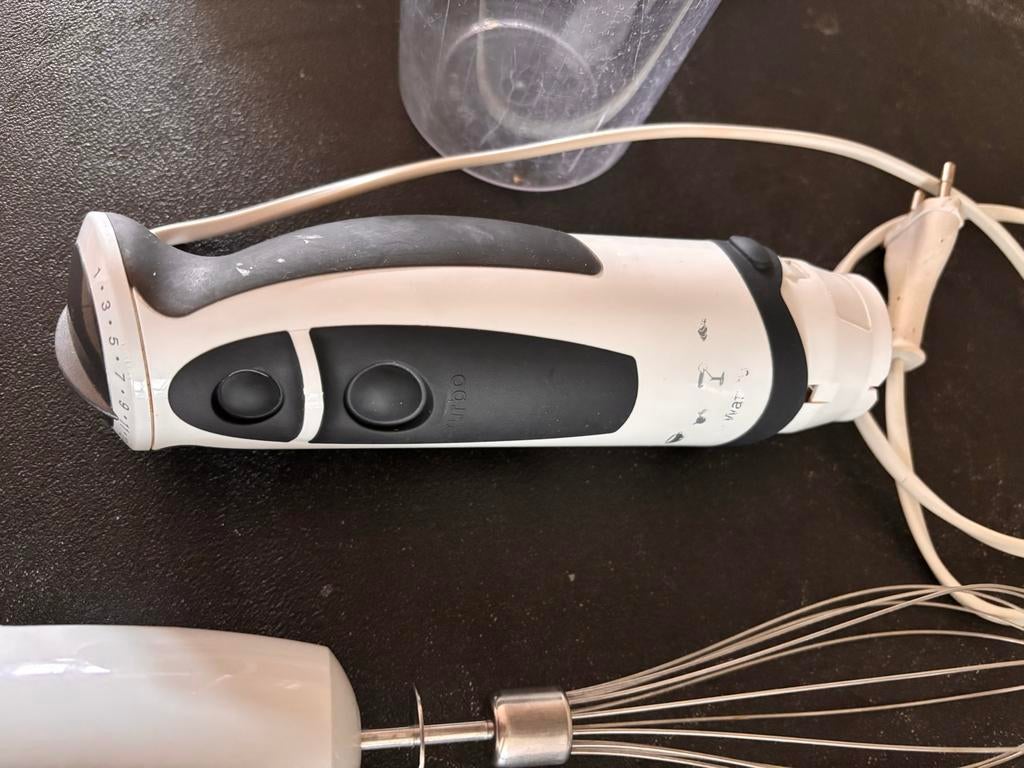 Braun MultiQuick staafmixer met accessoires, Minder dan 1 liter, Ophalen of Verzenden, Gebruikt, 3 snelheden of meer