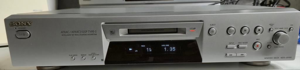 Sony MDS-JE480 LP minidisc speler met afstandsbediening, Ophalen of Verzenden, Minidisc-speler