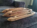 Houten Weefspoelen - Set van 3, Hobby en Vrije tijd, Stoffen en Lappen, Overige materialen, Gebruikt, Bruin, Ophalen of Verzenden